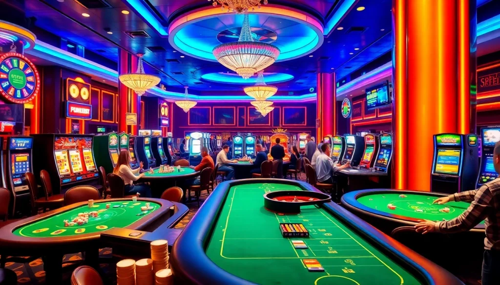 Players engaging at lively casino tables, experiencing the thrill of 호치민 불건마 gambling adventures.